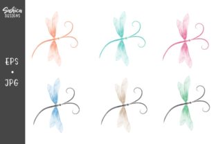 Dragonfly Watercolor Vector Illustration