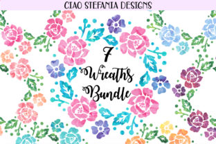 Floral Wreath Watercolor Bundle