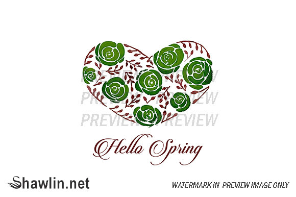 Hello Spring Watercolor Illustrations