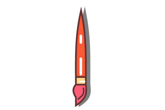 Orange Watercolor Brush
