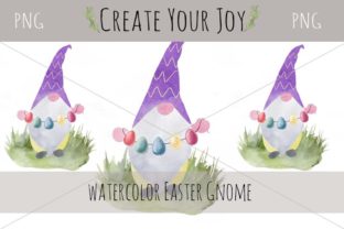 Watercolor Easter Gnome