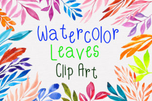 Watercolor Leaves Clipart and Illustrations