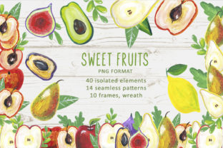 Watercolor Sweet Fruits Illustrations